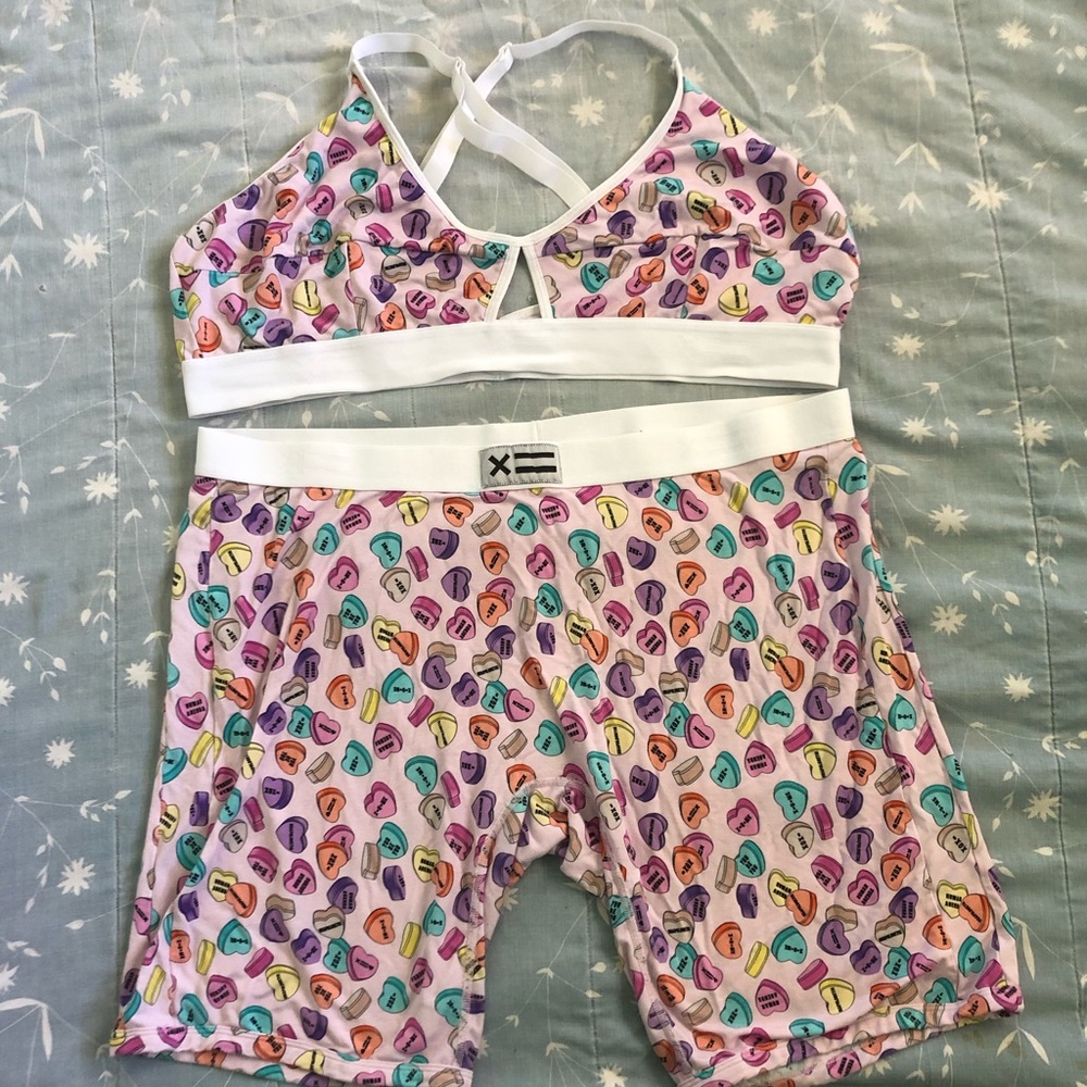 Two piece TomboyX Valentines limited edition set.